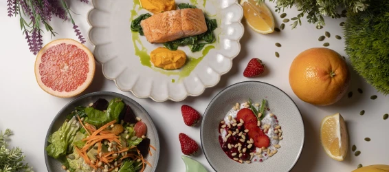 Summer detox menu at Mesto Vstrechi restaurant