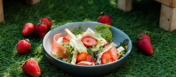 Summer strawberry masterpieces from our chef V. Plesovskikh